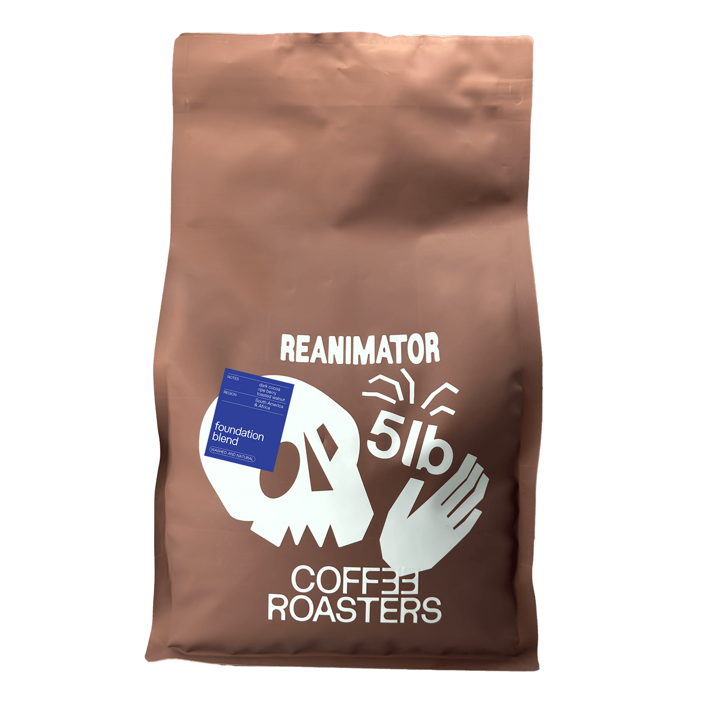 Foundation Blend. Specialty coffee blend. ReAnimator Coffee roasters. Whole bean coffee. Medium roast coffee blend.